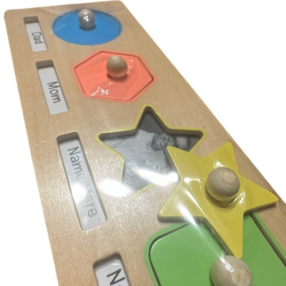 Mudpie My Favorite People Childrens Puzzle Custom Picture Kids Montessori Puzzle - Picture 3 of 3